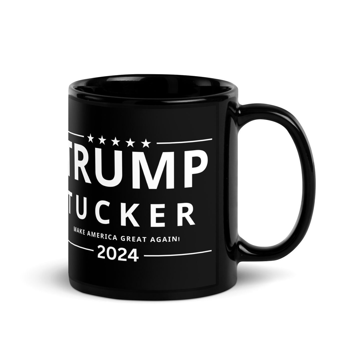 Trump-Tucker 2024 Black Glossy Mug