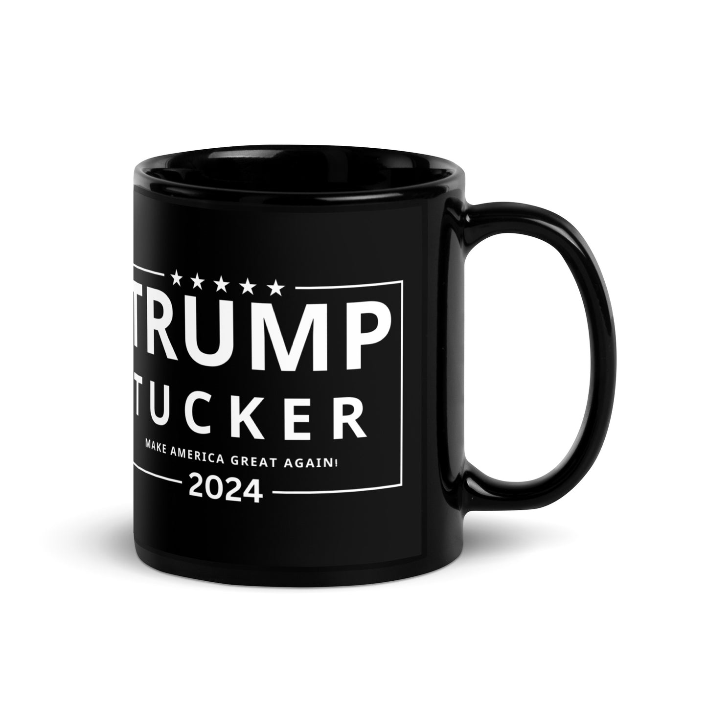 Trump-Tucker 2024 Black Glossy Mug