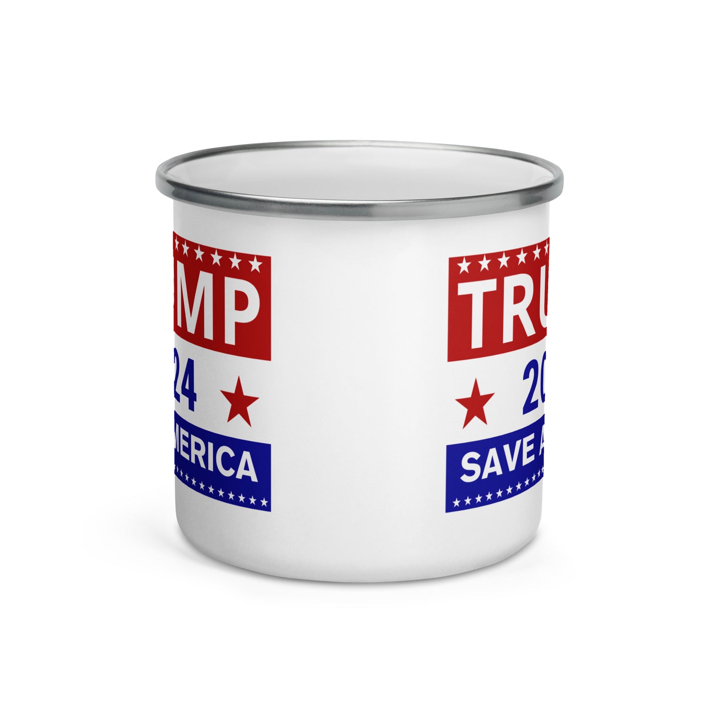 Trump Save America Enamel Mug