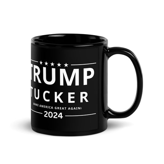 Trump-Tucker 2024 Black Glossy Mug