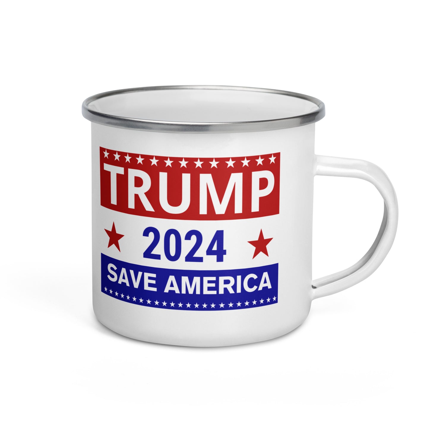 Trump Save America Enamel Mug