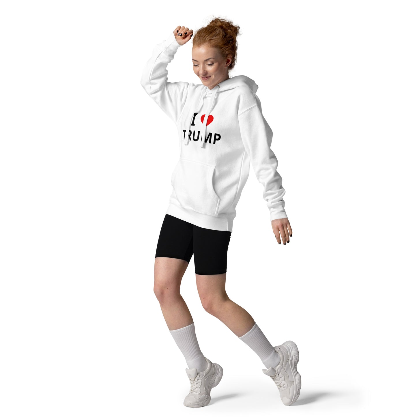 I Love Trump Classic White Hoodie